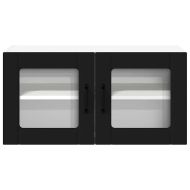 Кухненски шкаф Черно 80 x 31 x 40 см Инженерно дърво