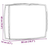 Възглавница за палетна облегалка Турско син 50 x 40 x 12 cm