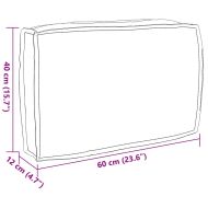 Възглавница за палетна седалка Многоцветен 60 x 40 x 12 cm