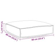 Възглавница за палетна седалка Таупе 60 x 60 x 12 cm