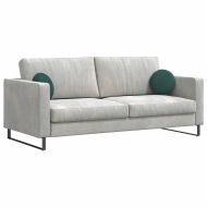 Възглавници за седалки 2 pcs Тъмен зелен Ø 40 x 13 см Кадифе