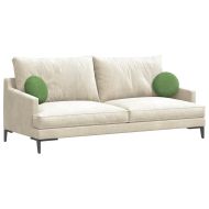 Възглавници за седалки 2 pcs Светло зелено Ø 40 x 13 см Кадифе