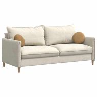 Възглавници за седалки 2 pcs Кафяво Ø 40 x 13 см Кадифе