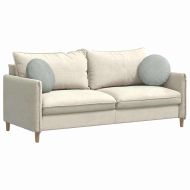 Възглавници за седалки 2 pcs Светлосиво Ø 40 x 13 см Кадифе