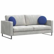 Възглавници за седалки 2 pcs Полицейско синьо Ø 40 x 13 см