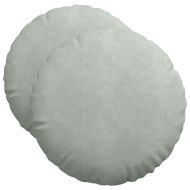 Възглавници за седалки 2 pcs Светлосиво Ø 40 x 13 см Кадифе