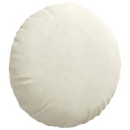 Възглавници за седалки 2 pcs Крем Ø 40 x 13 см Кадифе