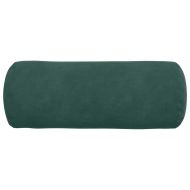 Възглавници валяци 2 pcs Тъмен зелен Ø 15 x 40 см