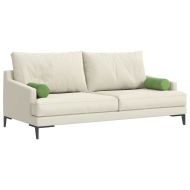 Възглавници валяци 2 pcs Светло зелено Ø 15 x 40 см