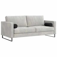 Възглавници валяци 2 pcs Черно Ø 15 x 40 см Кордюрова тъкан