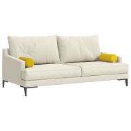 Възглавници валяци 2 pcs Жълто Ø 15 x 40 см Кордюрова тъкан