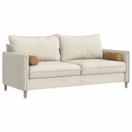 Възглавници валяци 2 pcs Кафяво Ø 15 x 40 см Кордюрова тъкан