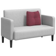 Възглавница за гръб Виненочервен 45 x 24 x 50 см текстил