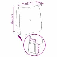 Възглавница за гръб Морско зелено 45 x 24 x 50 см Кадифе
