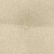 Възглавница за гръб Крем 60 x 24 x 50 см текстил