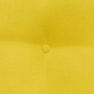 Възглавница за гръб Светло жълто 60 x 24 x 50 см текстил