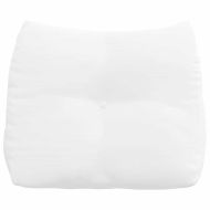 Възглавница за гръб Бяло 60 x 24 x 50 см текстил