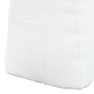 Възглавница за гръб Бяло 60 x 24 x 50 см текстил