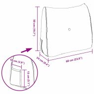 Възглавница за гръб Дънково син 60 x 24 x 50 см текстил