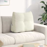 Възглавница за гръб Крем 60 x 24 x 50 см Кадифе