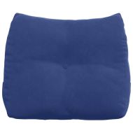 Възглавница за гръб Полицейско синьо 60 x 24 x 50 см Кадифе