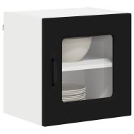 Кухненски шкаф 2 pcs Черно 40 x 31 x 40 см Инженерно дърво