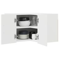 Кухненски шкаф с рафт Бяло 57 x 57 x 40 см Инженерно дърво