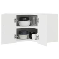 Кухненски шкаф Лъскаво бяло 57 x 57 x 40 см Инженерно дърво