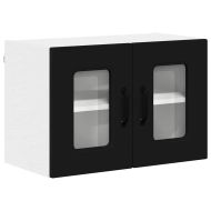 Кухненски шкаф 2 pcs Черно 60 x 31 x 40 см Инженерно дърво