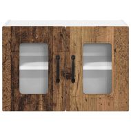 Кухненски шкаф с рафт 2 pcs Старо дърво 60 x 31 x 40 см