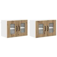 Кухненски шкаф с рафт 2 pcs Дъб 60 x 31 x 40 см Инженерно дърво