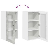 Кухненски шкаф с рафт 2 pcs Циментено сиво 40 x 31 x 80 см