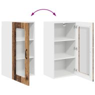 Кухненски шкаф с рафт 2 pcs Старо дърво 40 x 31 x 80 см