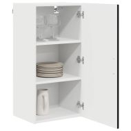 Кухненски шкаф с рафт Черно 40 x 31 x 80 см Инженерно дърво