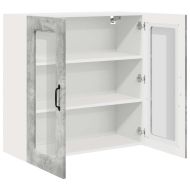 Кухненски шкаф Циментено сиво 80 x 31 x 80 см Инженерно дърво