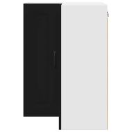 Кухненски шкаф с рафт Черно 57 x 57 x 80 см Инженерно дърво