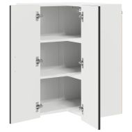 Кухненски шкаф с рафт Черно 57 x 57 x 80 см Инженерно дърво