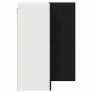 Кухненски шкаф с рафт Черно 57 x 57 x 80 см Инженерно дърво