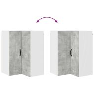 Кухненски шкаф Циментено сиво 57 x 57 x 80 см Инженерно дърво