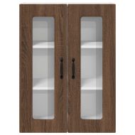 Кухненски шкаф с рафт Кафяв дъб 60 x 31 x 80 см Инженерно дърво