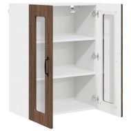 Кухненски шкаф с рафт Кафяв дъб 60 x 31 x 80 см Инженерно дърво