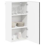 Кухненски шкаф с рафт Черно 50 x 31 x 100 см Инженерно дърво