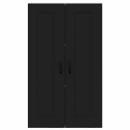 Кухненски шкаф с рафт Черно 60 x 31 x 100 см Инженерно дърво