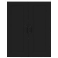 Кухненски шкаф с рафт Черно 80 x 31 x 100 см Инженерно дърво