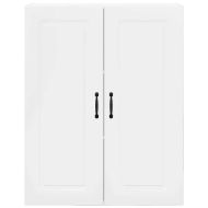 Кухненски шкаф Лъскаво бяло 80 x 31 x 100 см Инженерно дърво