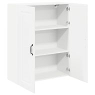 Кухненски шкаф Лъскаво бяло 80 x 31 x 100 см Инженерно дърво