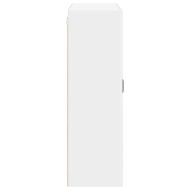Кухненски шкаф Лъскаво бяло 80 x 31 x 100 см Инженерно дърво
