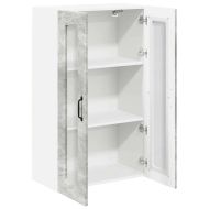 Кухненски шкаф Циментено сиво 60 x 31 x 100 см Инженерно дърво