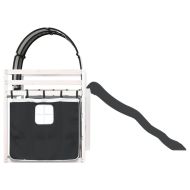 Двуетажно легло с пързалка и завеси, бяло и черно, 80x200 см