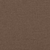 Табуретка с дървени крака, кафява, текстил